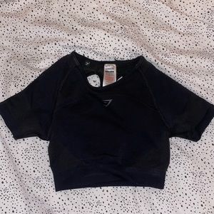 Black Gymshark Ultra Crop Top